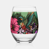 Verre À Vin Sans Pied Jardin des colibris (Verso)