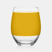 Verre À Vin Sans Pied Jaune Moutarde (Gauche)