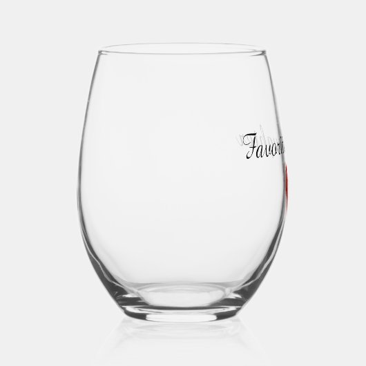 Verre À Vin Sans Pied Jeu de Drinkware Personnalisable Favori Faughter (Droite)