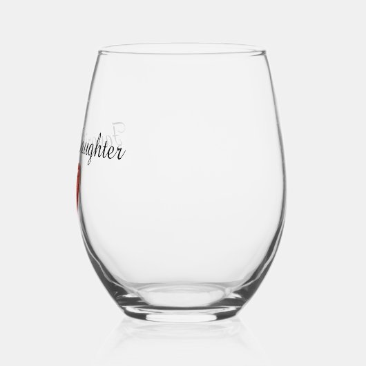 Verre À Vin Sans Pied Jeu de Drinkware Personnalisable Favori Faughter (Gauche)
