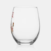 Verre À Vin Sans Pied Jingle Tout Le Chemin Noël (Gauche)