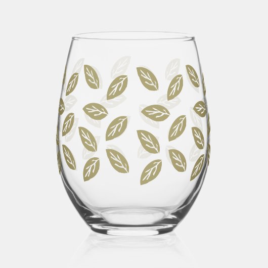 Verre À Vin Sans Pied Johan Leafs - TWArt (Droite)