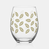 Verre À Vin Sans Pied Johan Leafs - TWArt (Gauche)