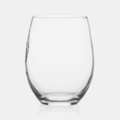 Verre À Vin Sans Pied Joueuse de golf Silhouette personnalisée (Gauche)