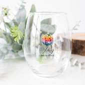 Verre À Vin Sans Pied Joyeux, Joie, Bravo, Cosy | Noël monographique