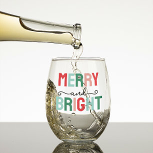 Verre À Vin Sans Pied Joyeux Noël