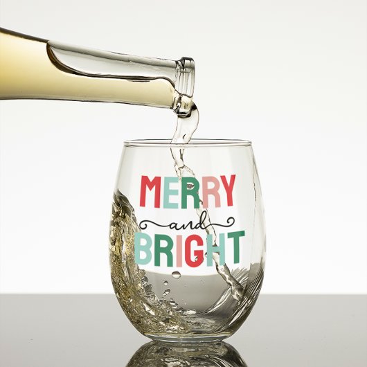 Verre À Vin Sans Pied Joyeux Noël