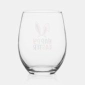 Verre À Vin Sans Pied Joyeux Pâques (Verso)