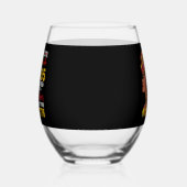 Verre À Vin Sans Pied Juneteenth Parce que mes ancêtres n'étaient pas li (Gauche)
