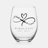 Verre À Vin Sans Pied Jusqu'à la mort faisons-nous partie Infinity Symbo (Recto)
