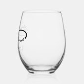 Verre À Vin Sans Pied Jusqu'à la mort faisons-nous partie Infinity Symbo (Gauche)