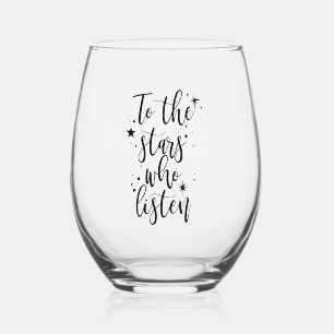 Verre À Vin Sans Pied Jusqu'aux Étoiles