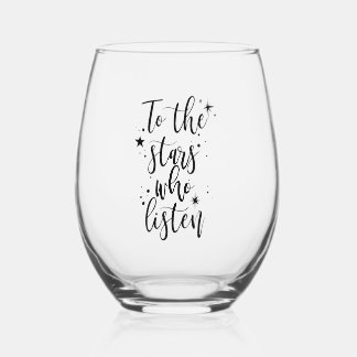 Verre À Vin Sans Pied Jusqu'aux Étoiles