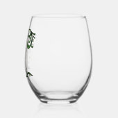 Verre À Vin Sans Pied K initial éclairé (Gauche)