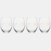 Verre À Vin Sans Pied Kamala Harris Pride 2024 Chic Personnalisé Party (Dos)