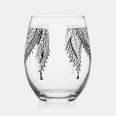 Verre À Vin Sans Pied Keffiyeh Écharpe palestinienne tissu traditionnel (Droite)