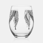 Verre À Vin Sans Pied Keffiyeh Écharpe palestinienne tissu traditionnel (Gauche)