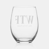 Verre À Vin Sans Pied Kézako  (Verso)