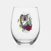 Verre À Vin Sans Pied Koala Bear Green (Recto)
