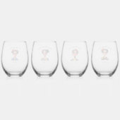 Verre À Vin Sans Pied La Cabrona Jefa + Chingona Crew | Bachelorette (Dos)