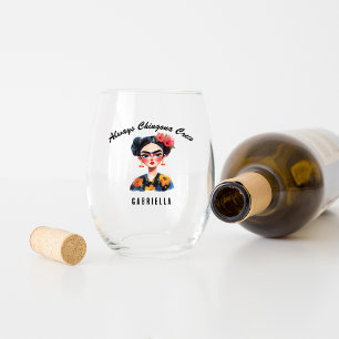 Verre À Vin Sans Pied La Cabrona Jefa + Chingona Crew Bachelorette