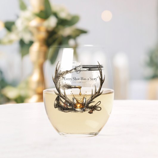 Verre À Vin Sans Pied La chasse (Insitu (Mariage))