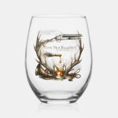 Verre À Vin Sans Pied La chasse (Recto)