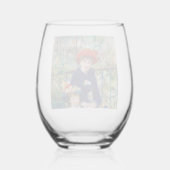Verre À Vin Sans Pied La mère et l’enfant de Renoir (Verso)