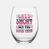 Verre À Vin Sans Pied La vie à courte acheter Le bon fils (Recto)