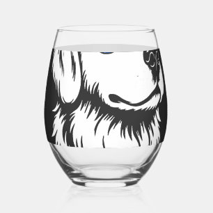 Verre À Vin Sans Pied Labrador patriotique drapeau américain Quatre Juil