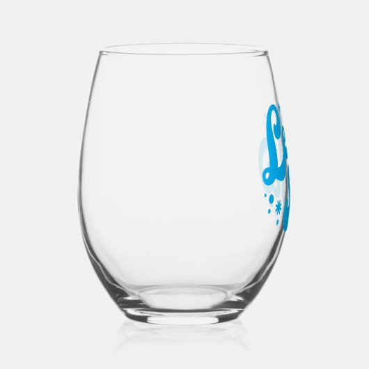 Verre À Vin Sans Pied Laisser neiger hiver design (Droite)