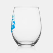 Verre À Vin Sans Pied Laisser neiger hiver design (Gauche)