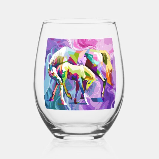 Verre À Vin Sans Pied L'amour de la mère (Recto)