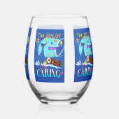 Verre À Vin Sans Pied Le Bateau Dragon Appelle (Verso)