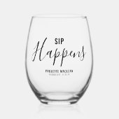Verre À Vin Sans Pied Le divorce, ça arrive (Recto)
