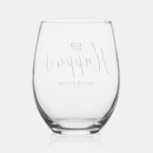 Verre À Vin Sans Pied Le divorce, ça arrive (Verso)