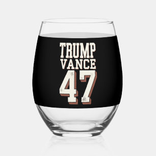Verre À Vin Sans Pied Le président Trump Vance Vintage Trump remporte la