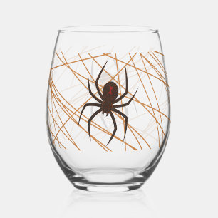 Verre À Vin Sans Pied Le Web de l'araignée