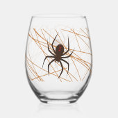 Verre À Vin Sans Pied Le Web de l'araignée (Verso)