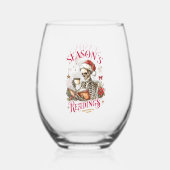 Verre À Vin Sans Pied Lectures de saison (Verso)