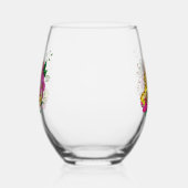 Verre À Vin Sans Pied Léopard jaune Gecko Vert (Gauche)