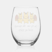 Verre À Vin Sans Pied Les écureuils volent ma santé mentale (Verso)