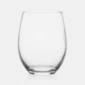 Verre À Vin Sans Pied Lettre O rose de script or (Droite)