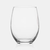 Verre À Vin Sans Pied LETTRE rose DE JEUX D'OR U (Droite)