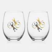 Verre À Vin Sans Pied libellule d'infini (Recto)