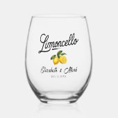 Verre À Vin Sans Pied Limoncello (Recto)
