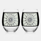 Verre À Vin Sans Pied L'impression de Golf Lover (Verso)