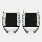 Verre À Vin Sans Pied L'impression de Golf Lover (Gauche)