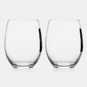 Verre À Vin Sans Pied Logo d'entreprise (Droite)