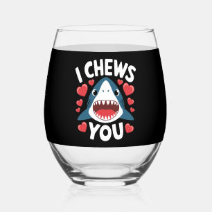 Verre À Vin Sans Pied Love Heart Leopard Cute Valentine's Day